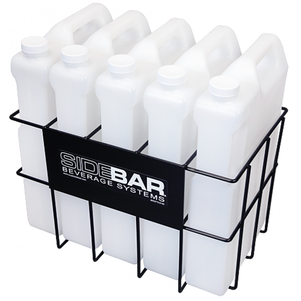 High Capacity 25 Liter Storage Rack with Bottles